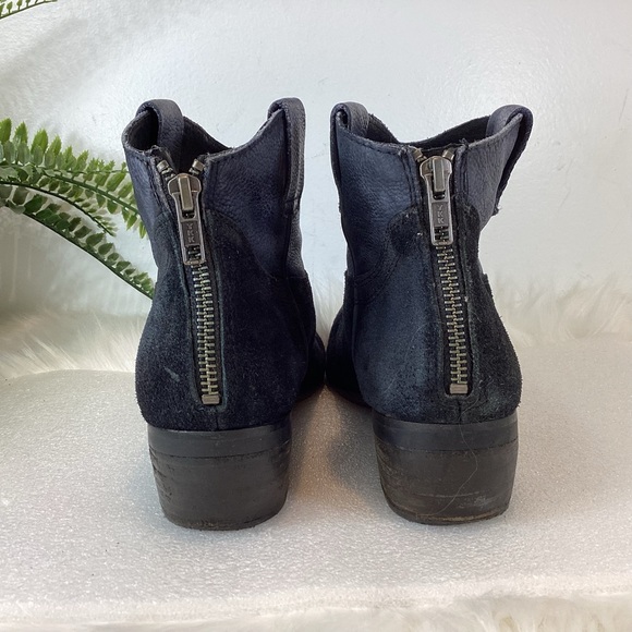 STEVE MADDEN MIDNITE TWO TONE WESTERN ANKLE BOOTS SZ 7.5 - Picture 9 of 13